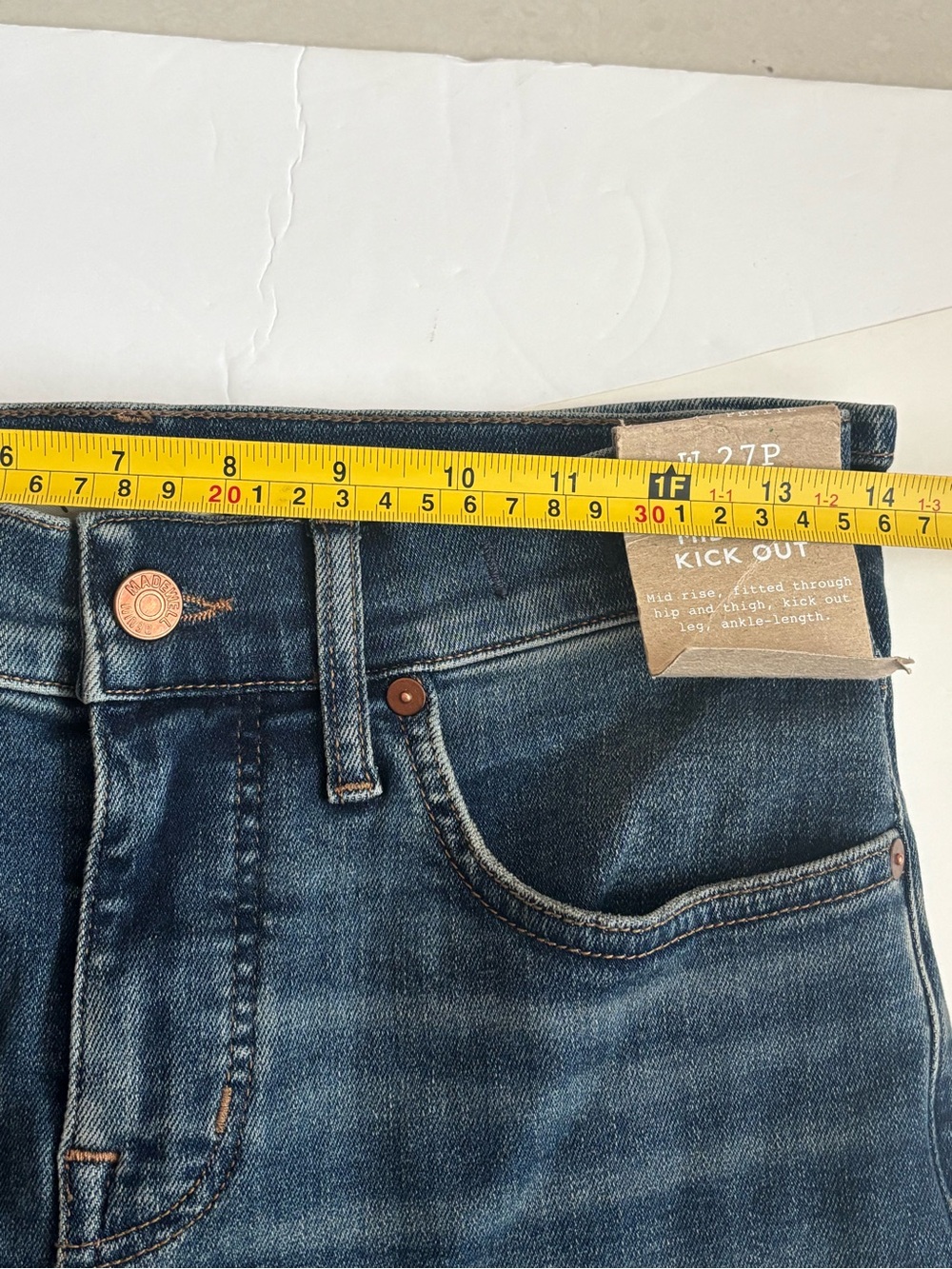 Madewell Mid Rise Kick Rise 27P Flared Jeans - Picture 5 of 7
